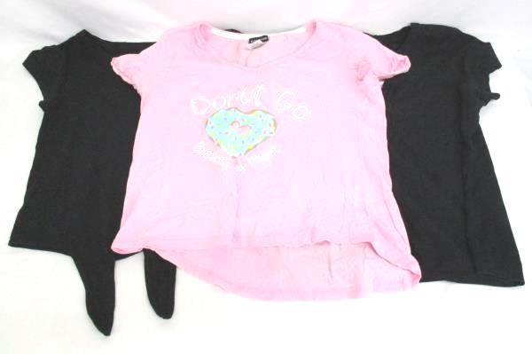 Lot Of 3 Junior Girl's Shirts Rampage Pink Great Northwest Black Size Large