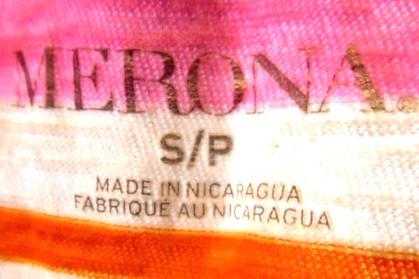Women's Multi-Colored Short Sleeve Striped Top By Merona Size S 100% Cotton