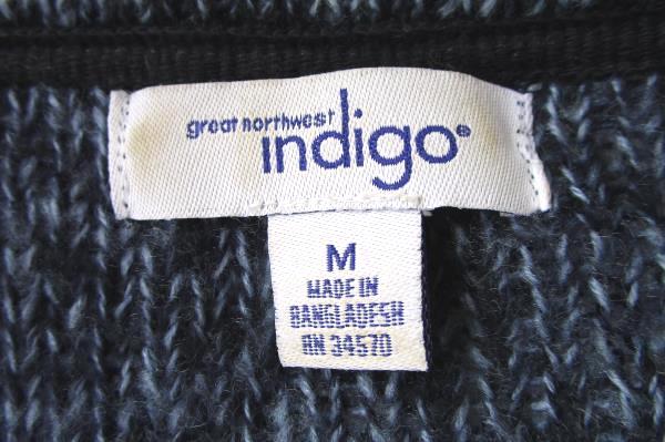 Women's Blue Sweater By Great Northwest Indigo Size M 100% Acrylic