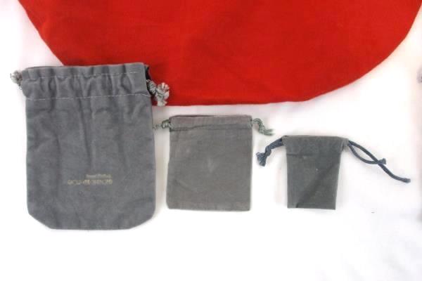 Vintage Lot of 15 Various Jewelry Velvet Cloth Bags Travel Pouches