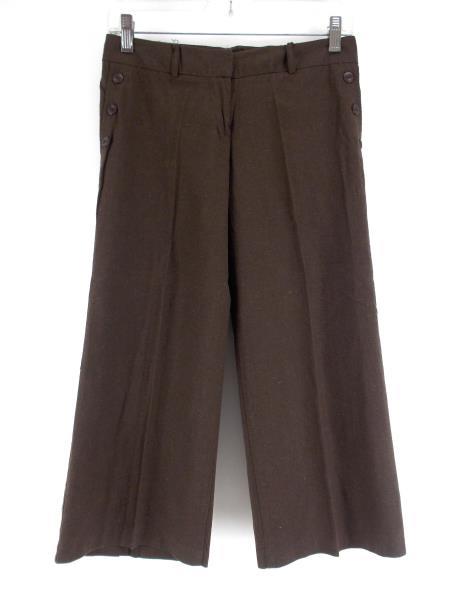 IZ Brown Linen Blend Capri Pants Women's Size 3 ~ EUC