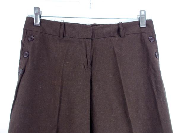 IZ Brown Linen Blend Capri Pants Women's Size 3 ~ EUC