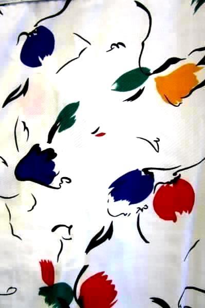 Women's Multi-Colored Floral Top By Alfred Dunner Sz 40 Full Button Up Abstract