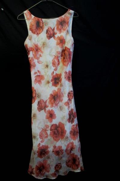 Girl's Pink Floral Sleeveless Dress By Faith & Passion Size 8 100% Polyester