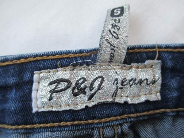 Women's Dark Blue P&J Jeans Size Small Front Back Pockets Skinny Leg Button Fly