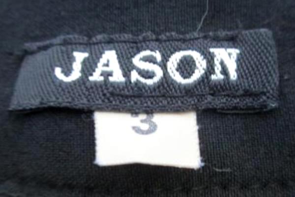 Women's Black Blue Pants By Jason Size 3 Stitched Pockets Zippers Button Fly