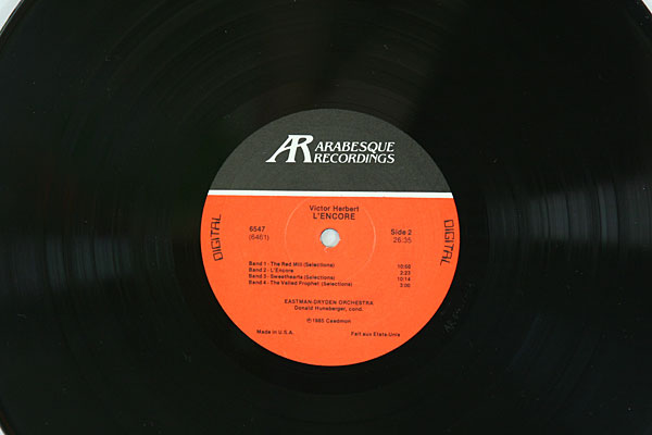 1985 VICTOR HERBERT: L'ENCORE The Eastman Orchestra 33.33 LP