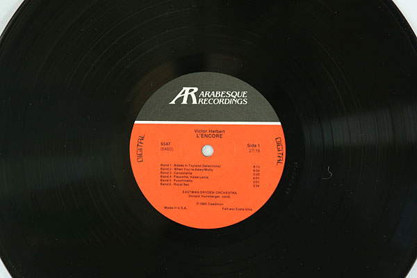1985 VICTOR HERBERT: L'ENCORE The Eastman Orchestra 33.33 LP
