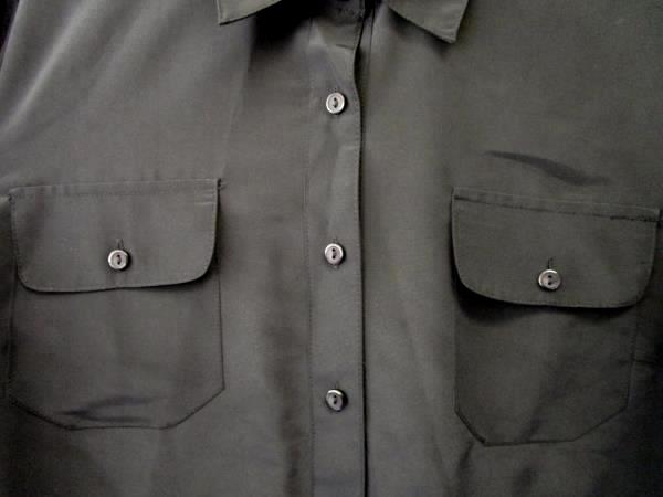Mens Black Formal Button Up Dress Shirt By Notations Size Large Long Sleeve