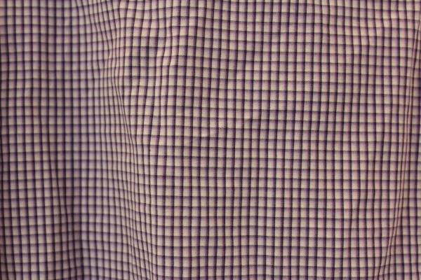 Men's Button Up Shirt By Express Long Sleeve White Purple Plaid Size XL