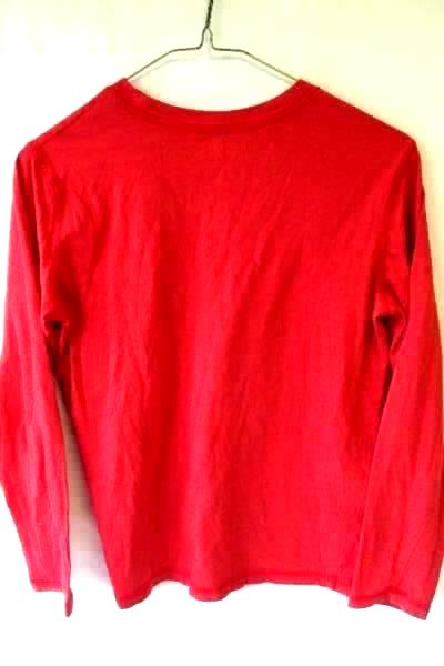 Junior Boy's Long Sleeve Shirt Solid Red by Arizona Jean Co Size M(10-12)