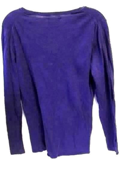 Old Navy Women's Purple Long Sleeved V-Neck Shirt Size L