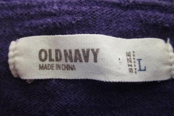 Old Navy Women's Purple Long Sleeved V-Neck Shirt Size L