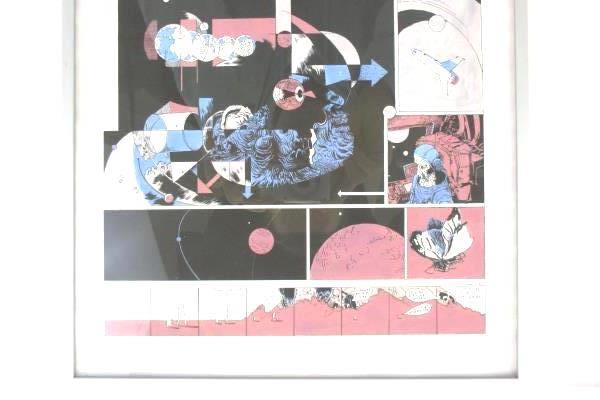 Comic Page Art Framed 11" x 14" Space Mission to Mars Artwork Z. Kidd Matt '11