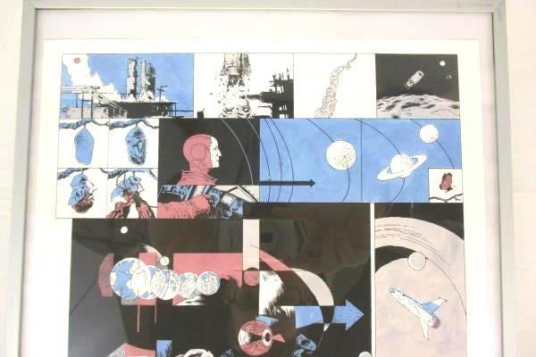 Comic Page Art Framed 11" x 14" Space Mission to Mars Artwork Z. Kidd Matt '11