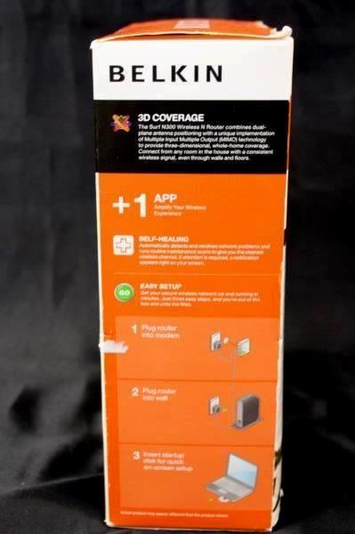 Belkin Surf N300 Wireless N Router 300MBPS Self Healing Brand New In Box