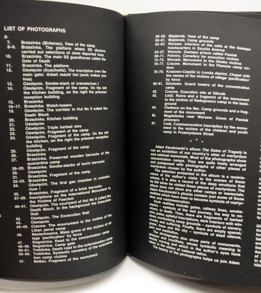 Bramy Tragedii Concentration Camp Photography By Adam Kaczkowski 1989 Hardcover