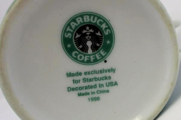 Vintage 1998 Starbucks Collectible Tea Cup Mug Tea in Many Languages