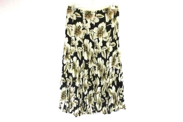 Allison Taylor Women's Brown & White Floral Top & Skirt 2 Piece Outfit Size S