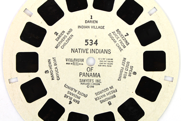1948 Sawyer's View-Master Native Indians of Panama Typeset Reel #534