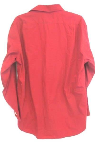 Stafford Essentials Men's Red Dress Button Up Shirt Size 16-16.5 Classic Fit