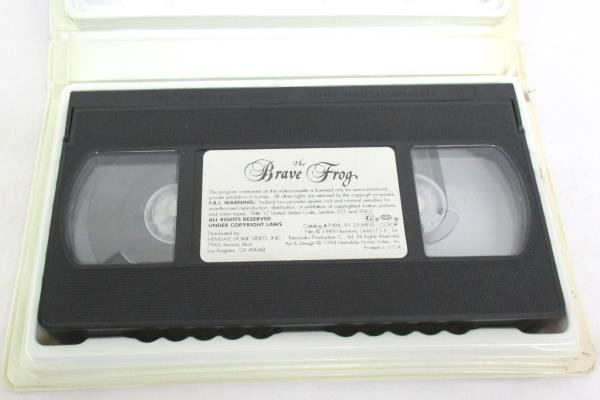 The Brave Frog VHS, 1994 Clam Shell Case Hemdale Home Video Inco
