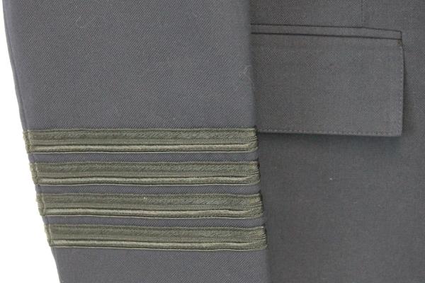 M&H San Francisco Suit Jacket Navy Blue Black Cuff Costume Dress Career 38 R