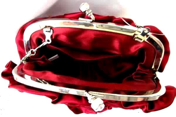 Lot Of Two Purses Red Rose And Grey Rose