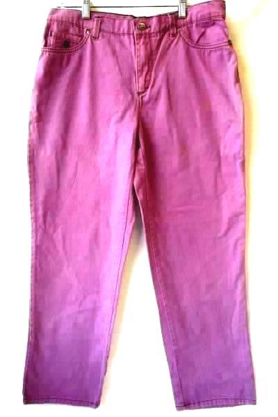 Women's Purple Jeans by Gloria Vanderbilt Size 6 w/ Pockets Button Zipper Fly
