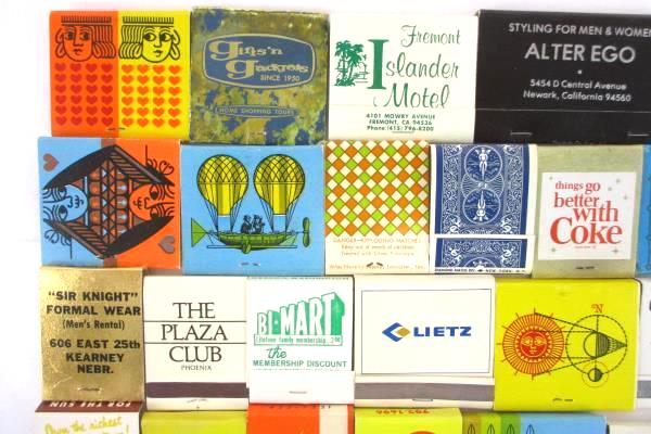 Lot of 34 Vintage Matchbooks Advertising Mixed Lot Safeway Coca-Cola GTE Bi-Mart
