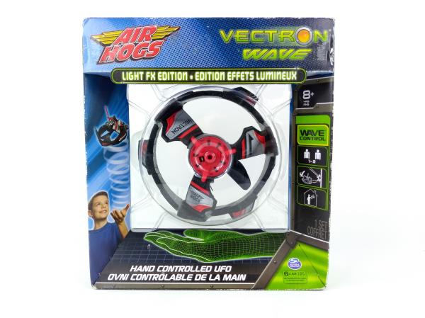 New AIR HOGS Red Vectron Wave Light FX Edition Hand Controlled UFO