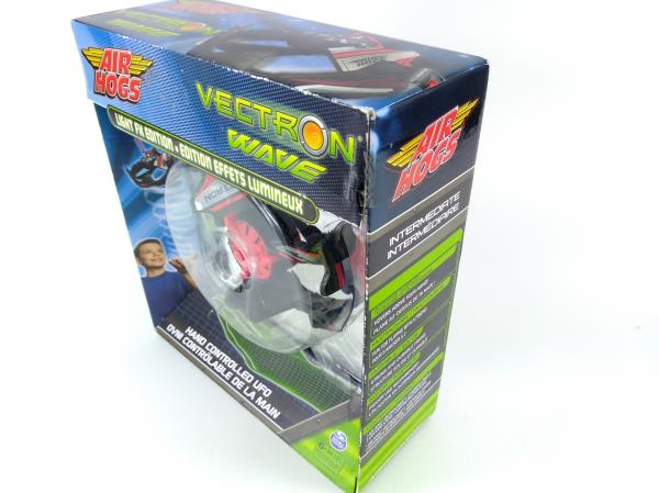 New AIR HOGS Red Vectron Wave Light FX Edition Hand Controlled UFO