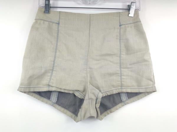 KIMCHI BLUE Acid Wash Stretch Denim High Waisted Shorts Women's 4