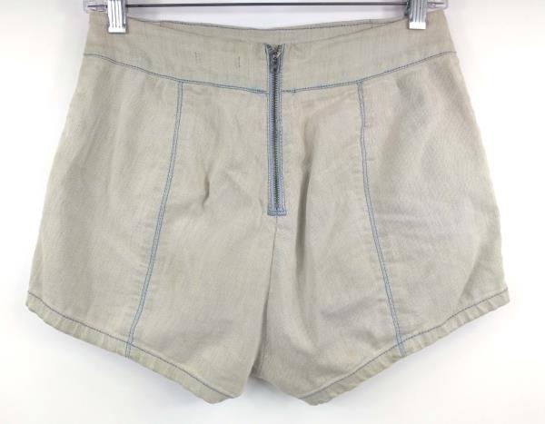KIMCHI BLUE Acid Wash Stretch Denim High Waisted Shorts Women's 4