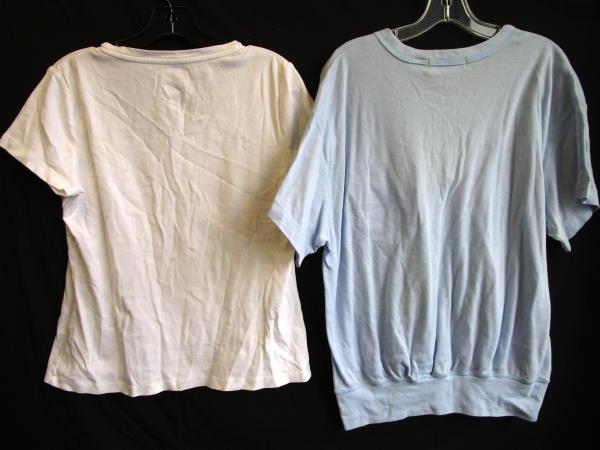 Lot of 2 Women's T-Shirts By Karen Scott II and St. John's Bay Size L and 38/18W