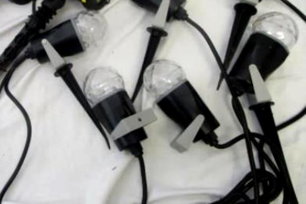 Lot Of 6 Multi-Color LED Light Projectors By Projection- Intertek