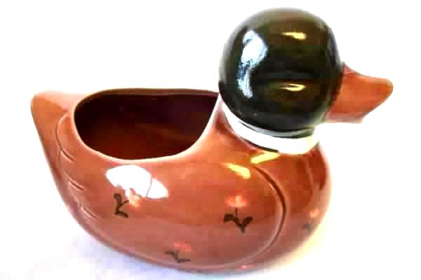 Lot Of 2 Ceramic Brown Duck Themed Teapot Sugar Bowl Creamer Dishes By Otagirl