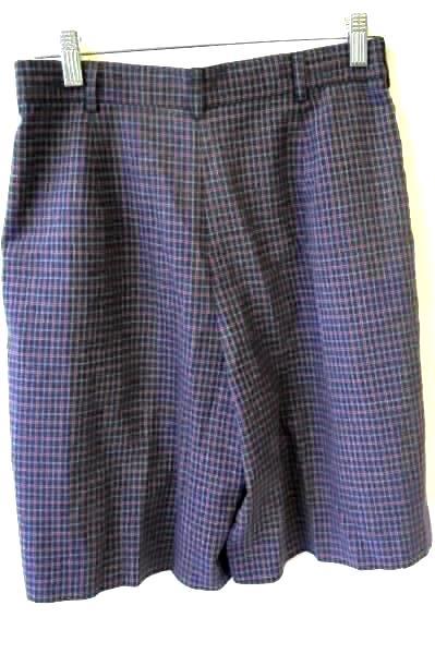 Multicolor Plaid Pleated Shorts w/ Pockets and Belt Loops By Tail Men's Size 8