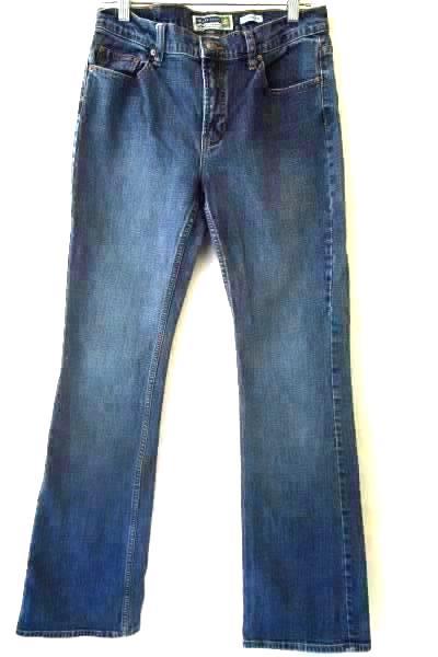 Women's Blue Medium-Dark Wash Jeans By Old Navy Sz 8L w/ Pockets and Belt Loops