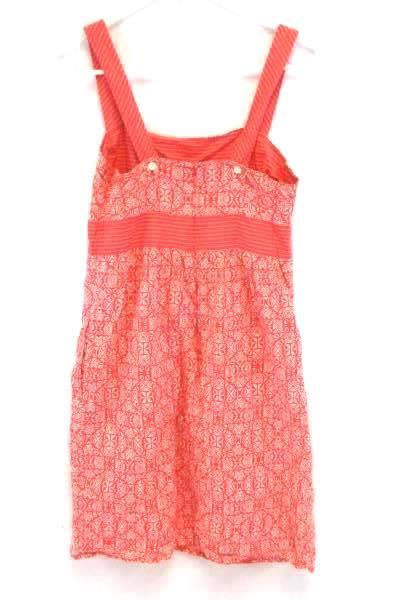 Columbia Women's Coral Orange & White Sundress Sleeveless Size XS