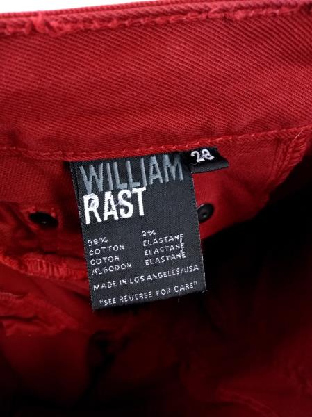WILLIAM RAST Jeans Scarlet Red "Kara Skinny" Stretch Denim Women's Sz 28