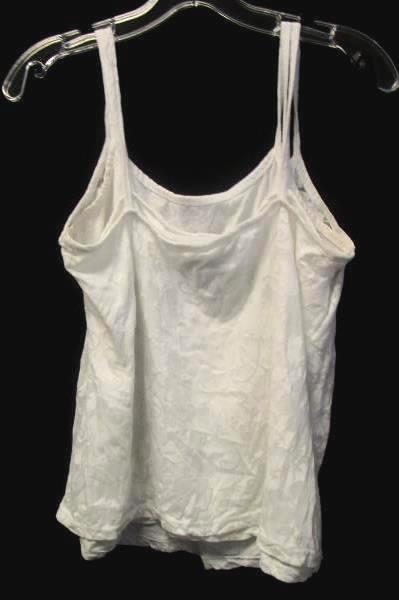 Women's White Layered Floral See Through Tank Top By Great Northwest Size M