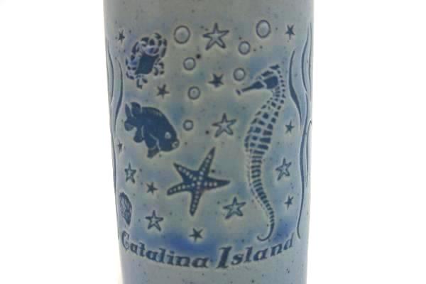 Vintage Catalina Island Salt & Pepper Shakers Blue & White Sea Pattern