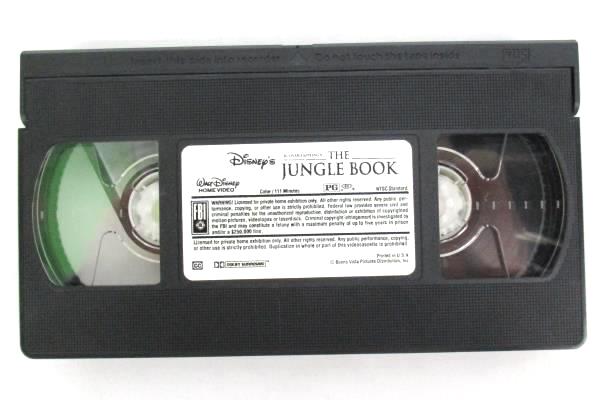 Lot of 3 Walt Disney VHS Tapes Beauty & Beast & Lion King & Jungle Book
