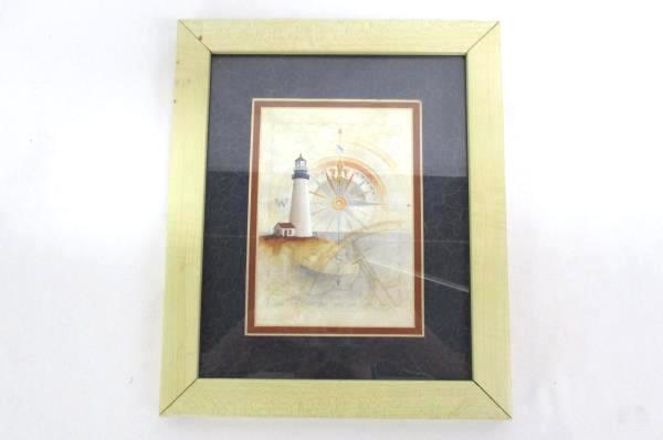 Two 11.5" x 9.5" Martin Figlinski Framed Lighthouse Lithographs