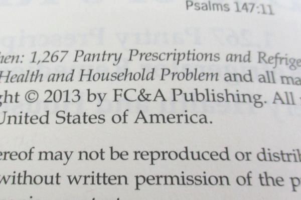 The Country Doctor's Kitchen by FC&A Medical Publishing 2013 HB