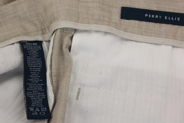Men's Dress Pants Calvin Klein Perry Ellis Beige 32 X 30 Blue 33W X 32L