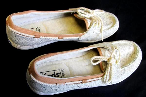 KEDS Otholite Women's Boat Deck Shoes Size 8.0 US Ivory Brown
