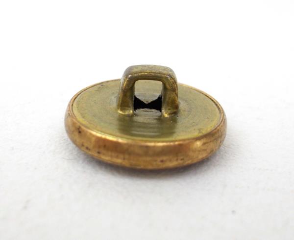 Vintage 1/2" Brass Metal Dutch Windmill Relief Picture Button