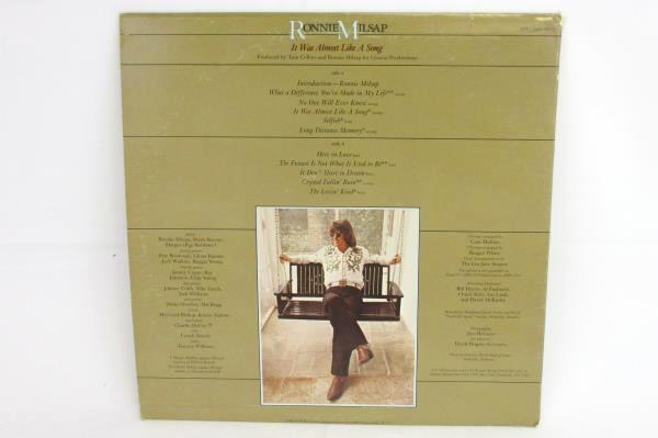 Vintage RONNIE MILSAP It Was Almost Like A Song 1977 33 RPM 12" LP Record